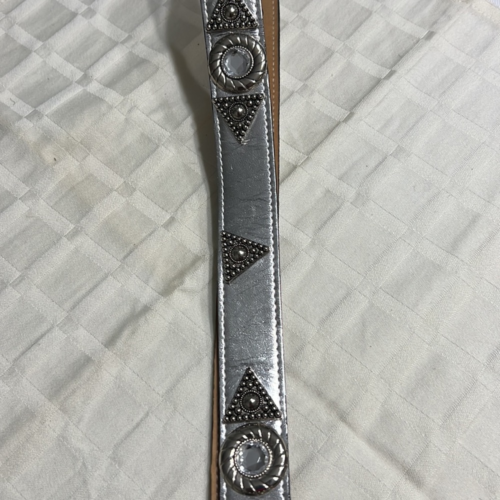 LEATHEROCK Ladies Leather Belt BLING Crystal - Picture 2 of 10